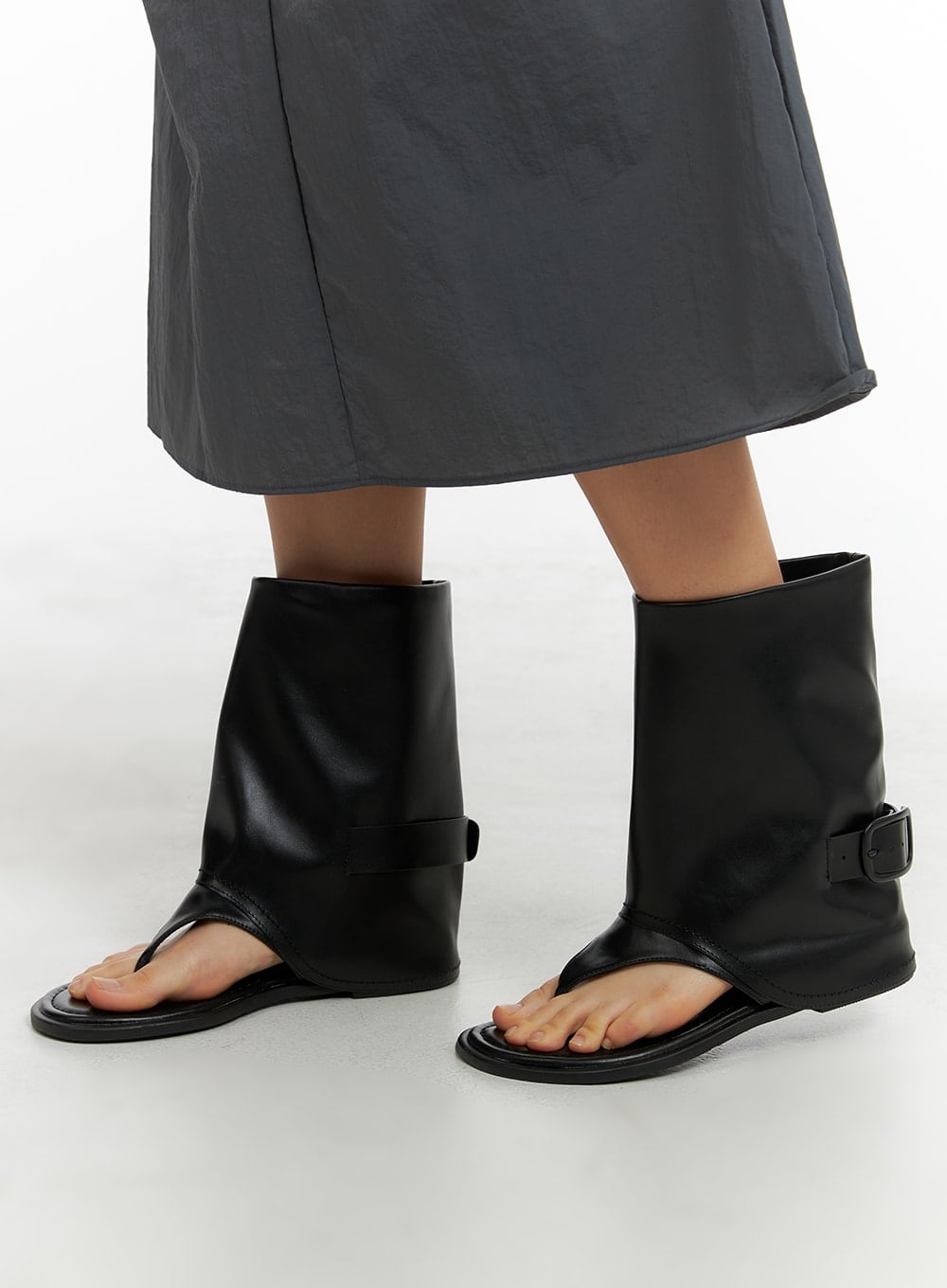 Fauxleder Sandalenstiefel CM422