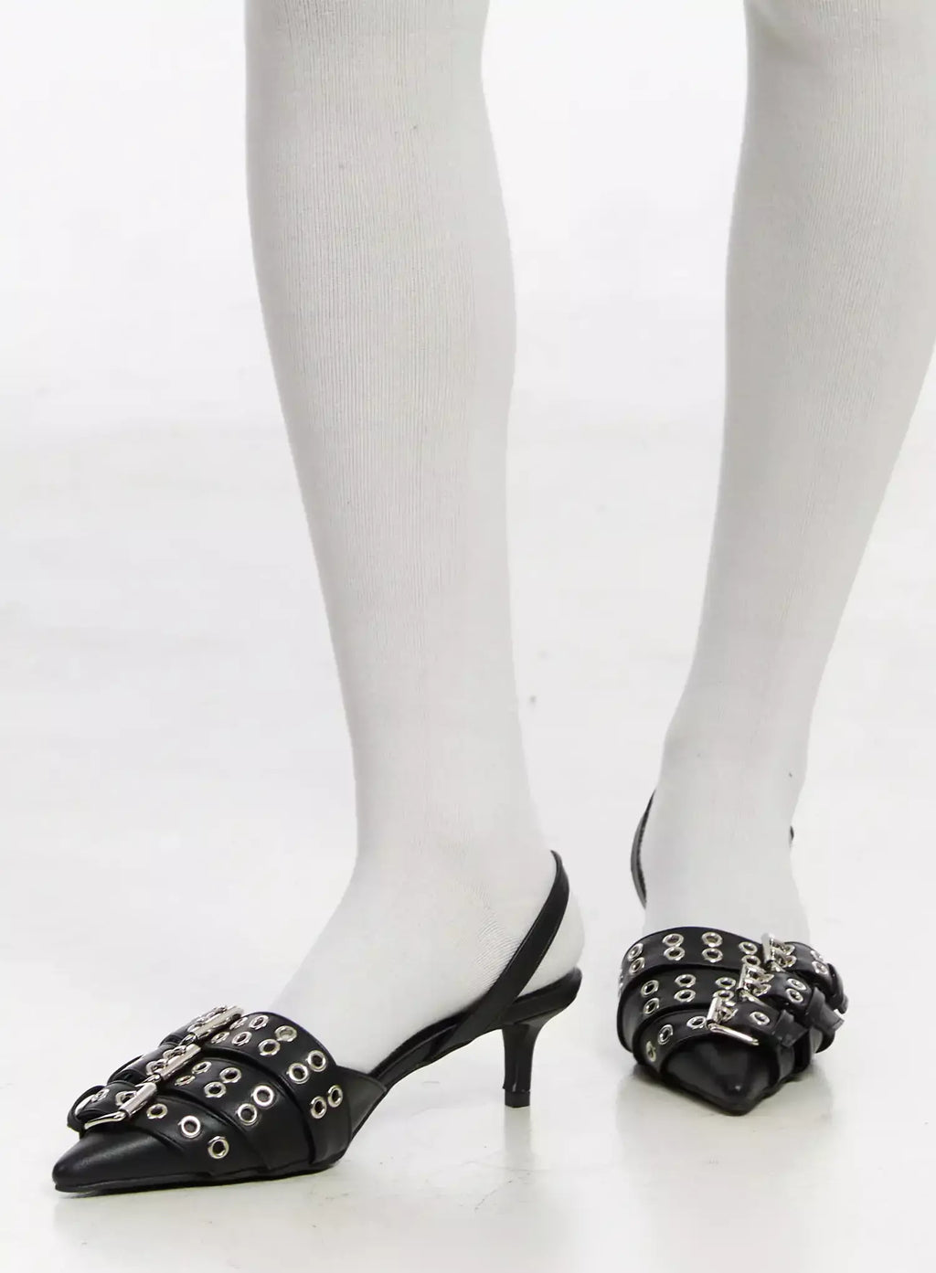 Stylische Schnalle Stiletto Absätze IM530