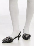 Stylische Schnalle Stiletto Absätze IM530