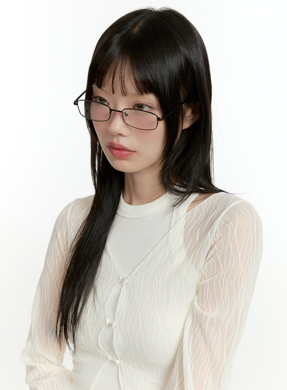 Chic Quadratische Metallbrille CL426