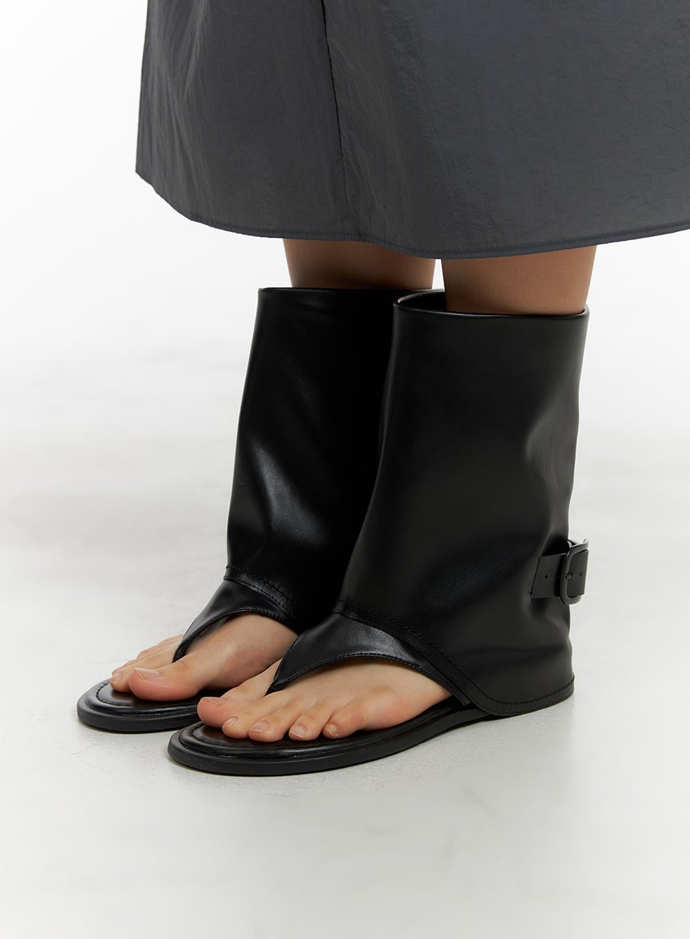 Fauxleder Sandalenstiefel CM422
