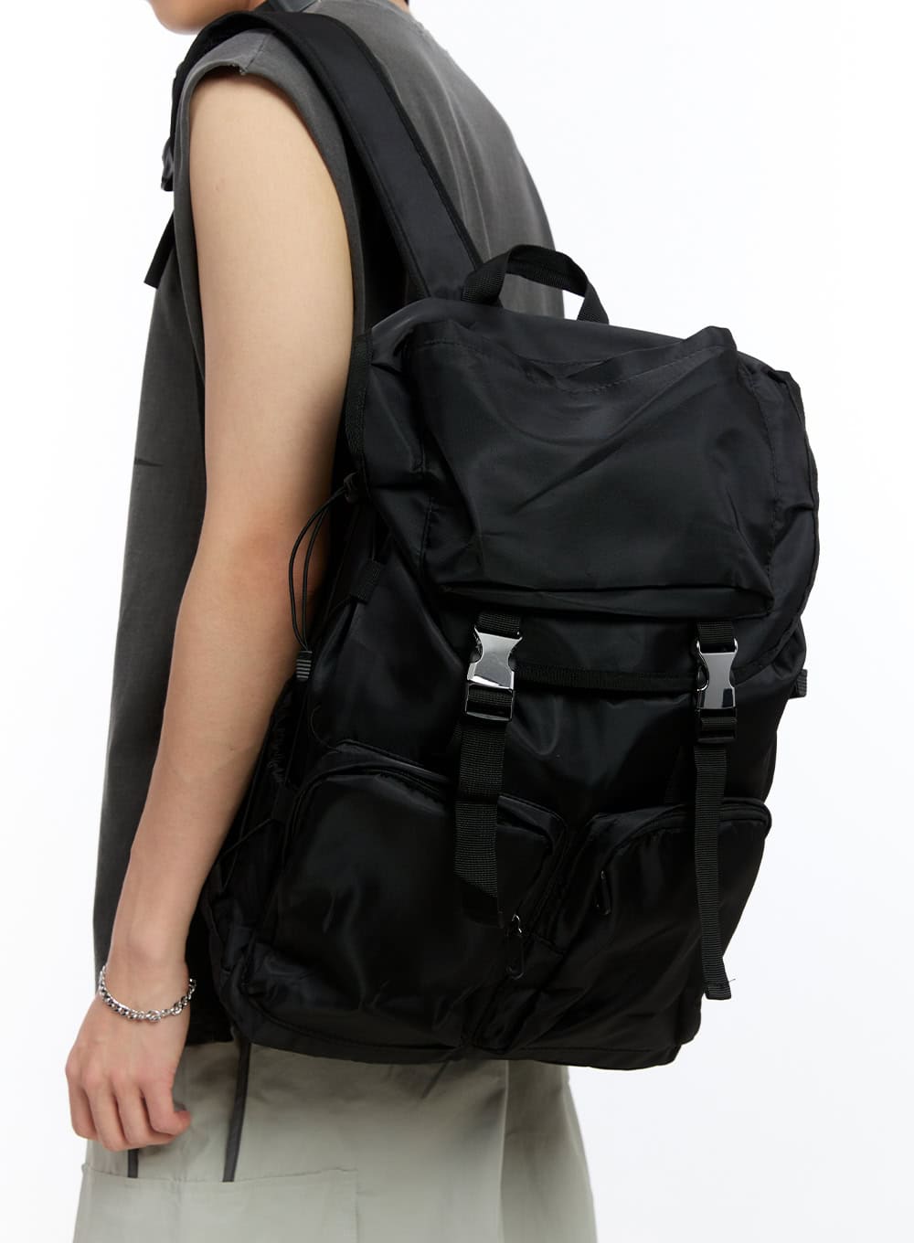 Herren Schnallen Rucksack IY530