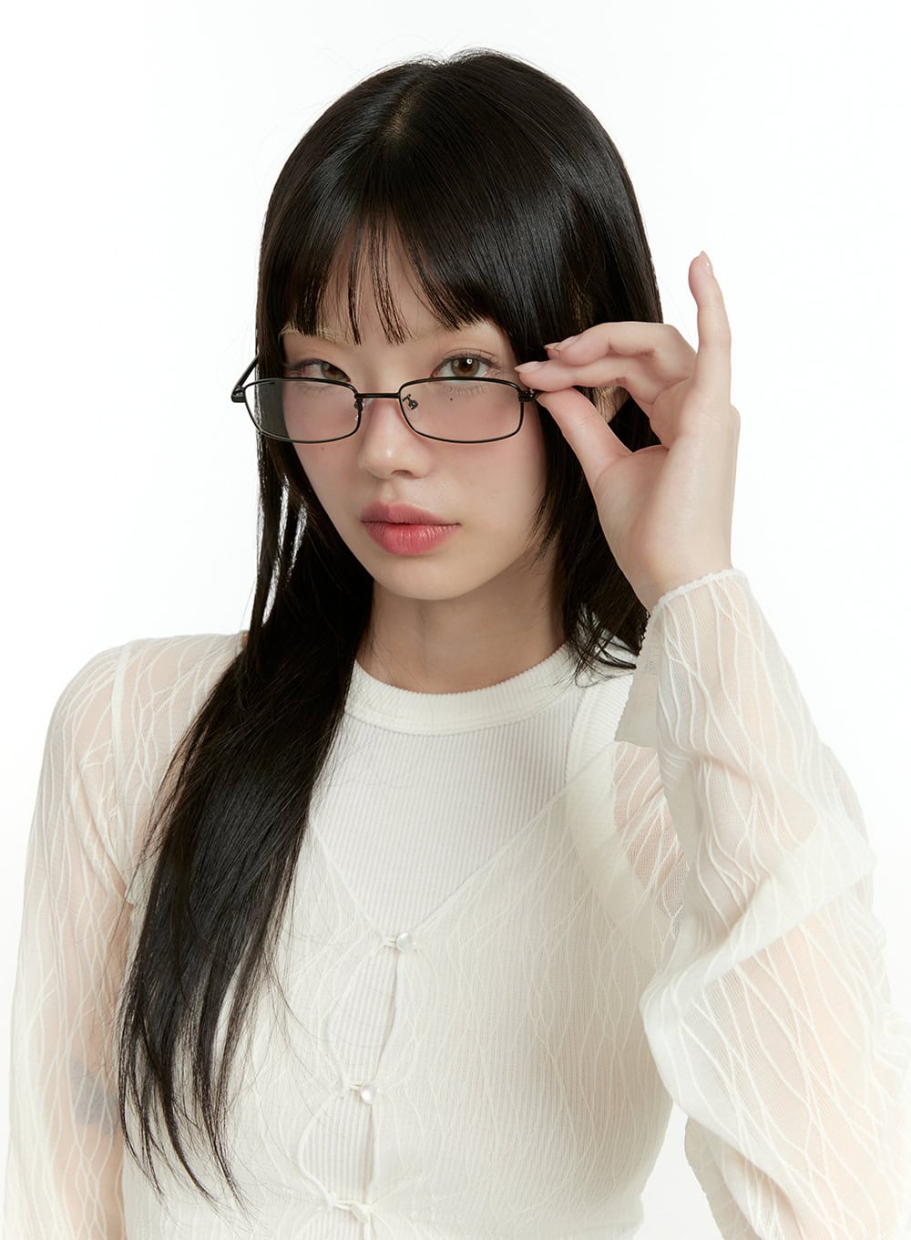 Chic Quadratische Metallbrille CL426