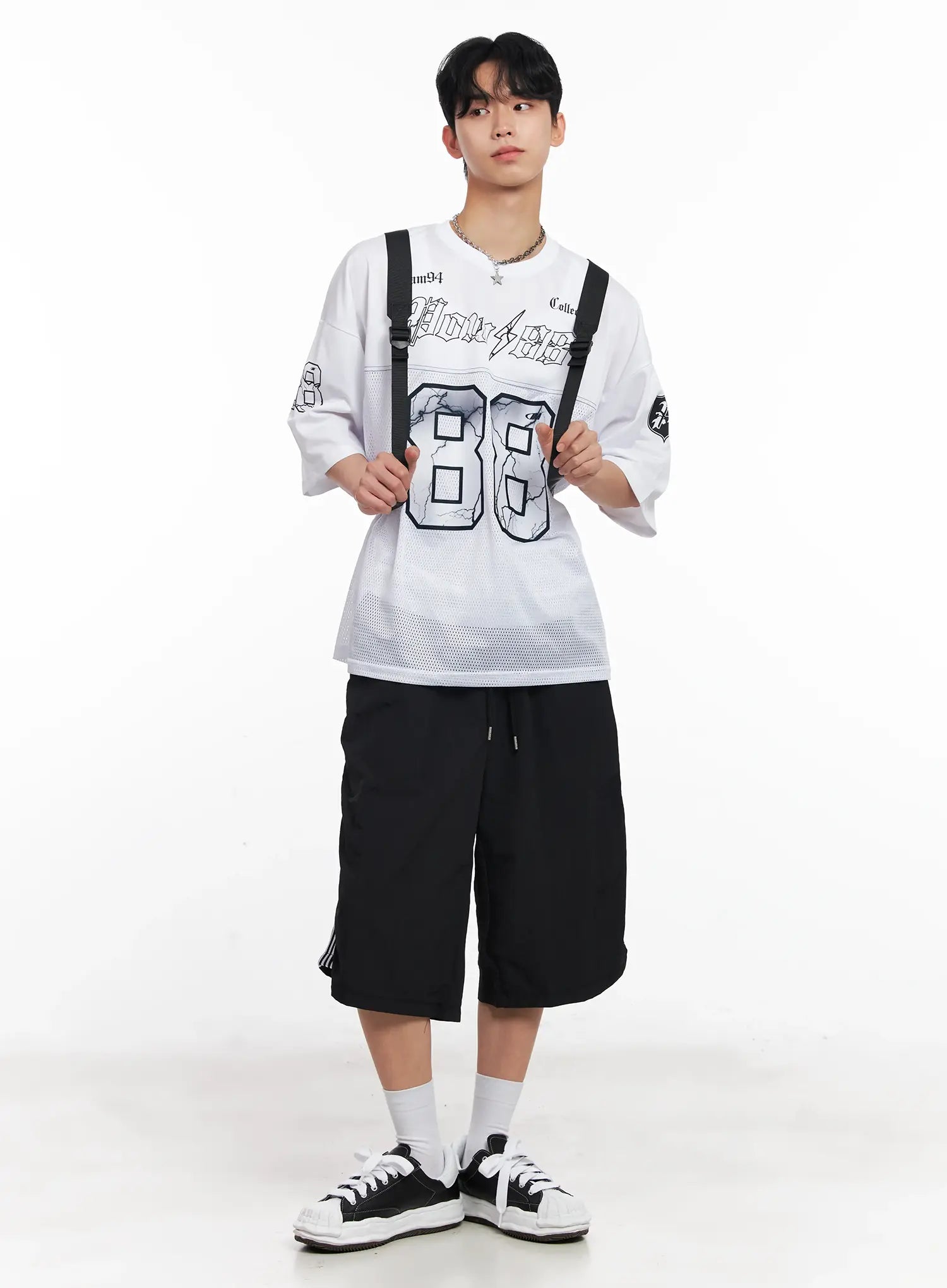 Herren Mesh Drawstring Rucksack IL501