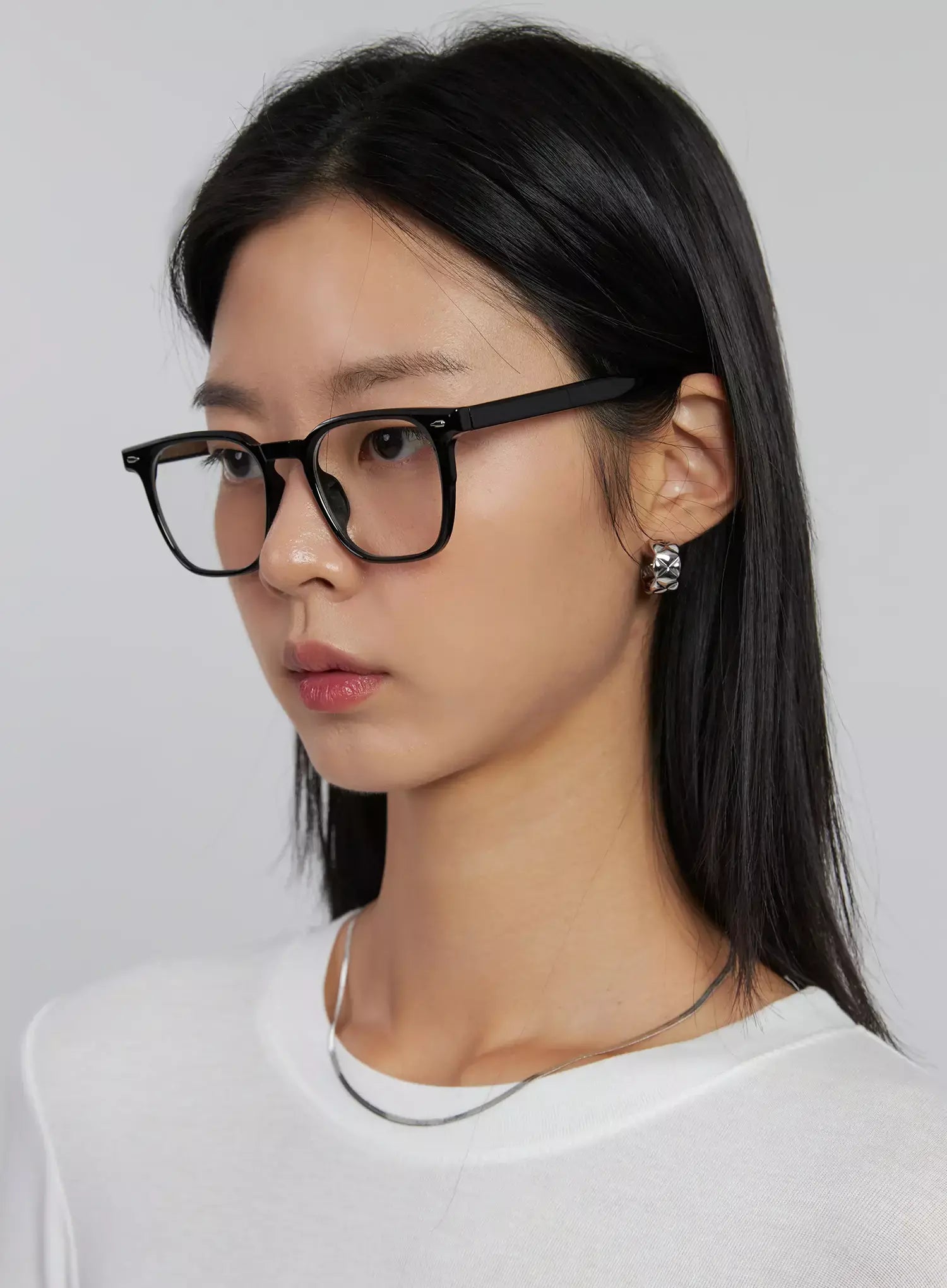 Klassische abgerundete quadratische Modebrille IJ508