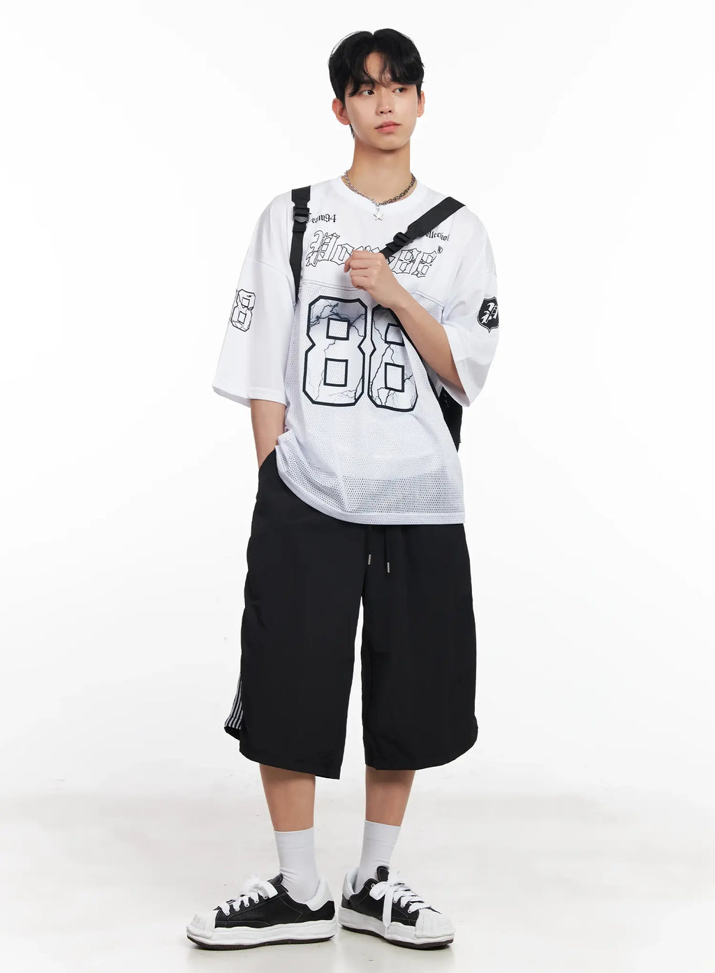 Herren Mesh Drawstring Rucksack IL501