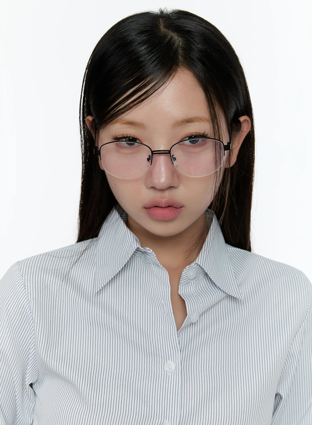 Schicke Minimalistische Modebrille mit Doppelstange CS518