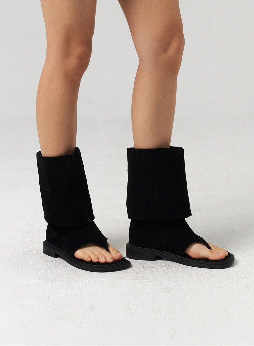 Ausschnitt Zehen Stiefel bis zur Wade CL310