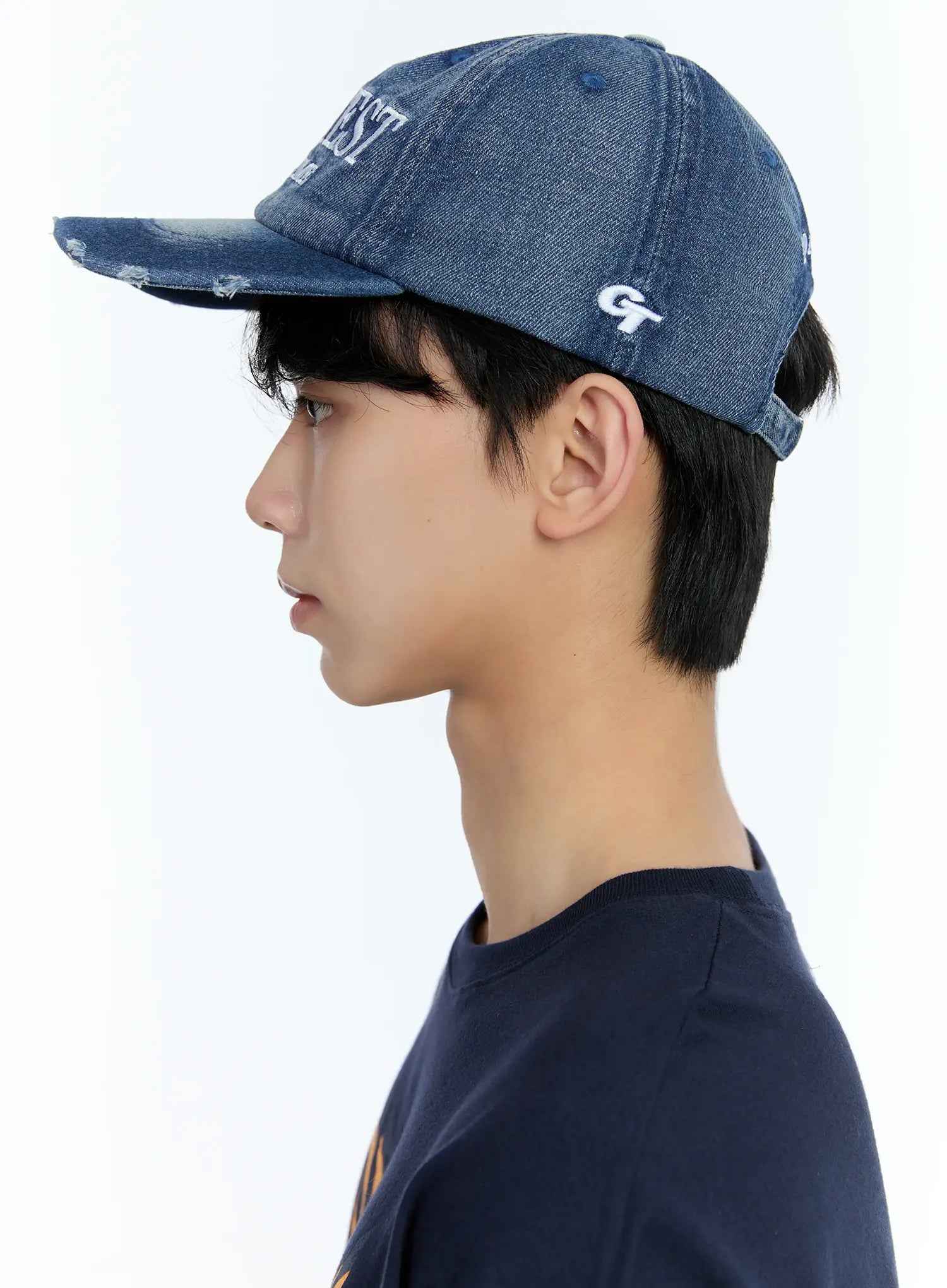 Herren Distressed-Denim Baseballmütze IL529