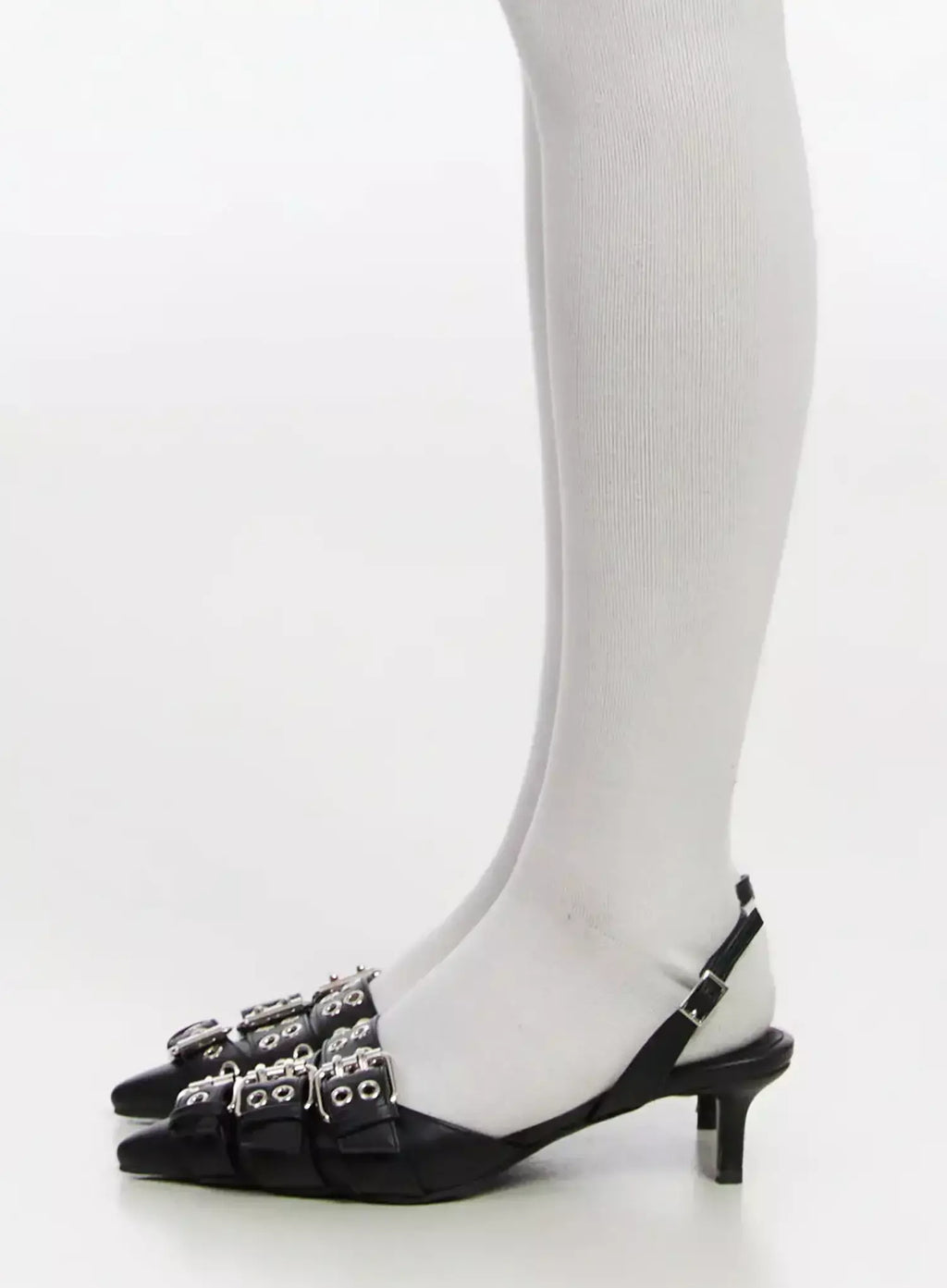 Stylische Schnalle Stiletto Absätze IM530