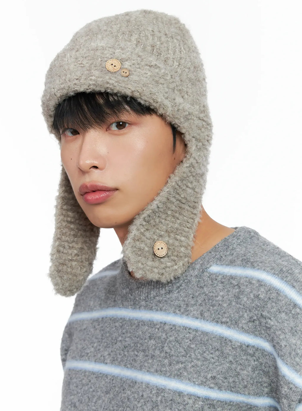 Button Boucle Ohrenschutz Mütze IN518