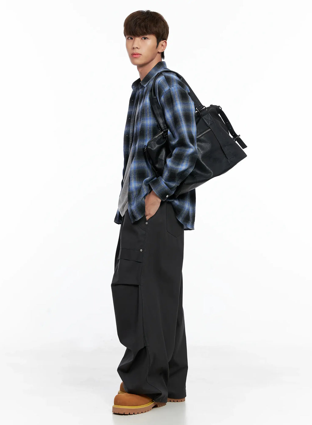Faux-Leder Tote Bag IO506