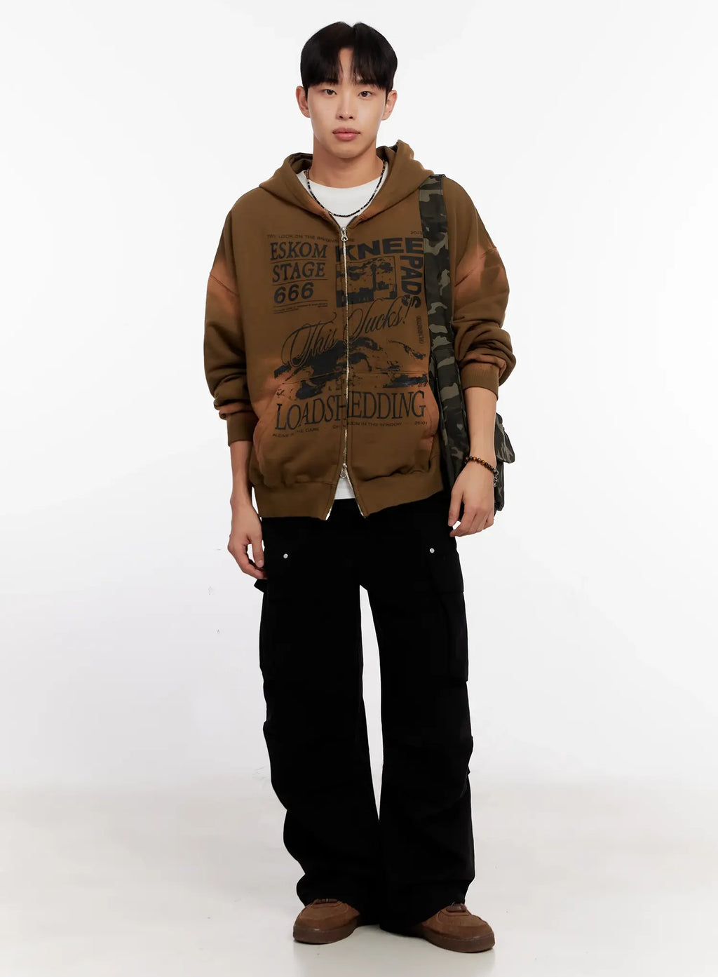 Camo Schultertasche mit Utility-Taschen IO 528