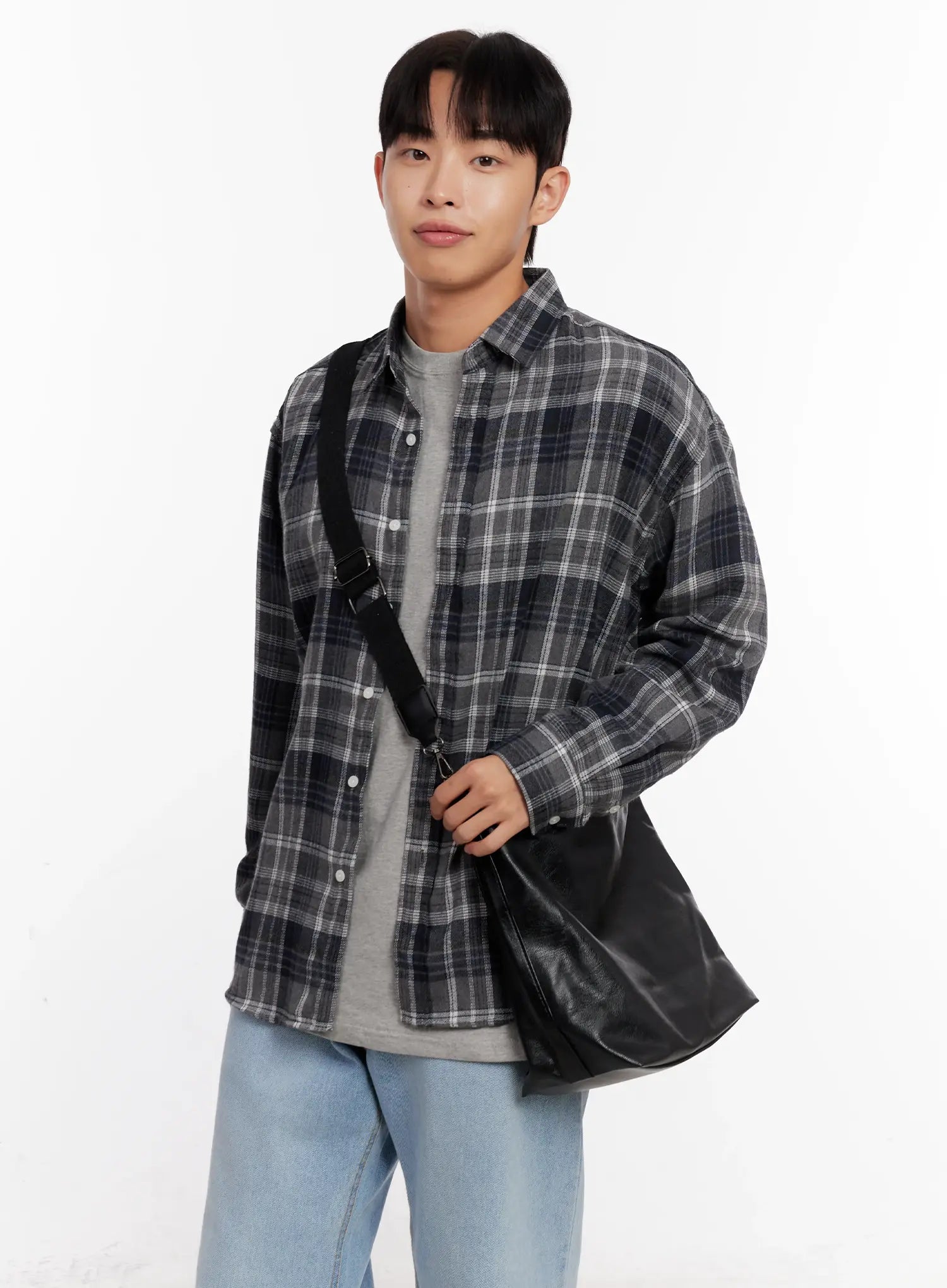 Faux-Leder Umhängetasche IO528