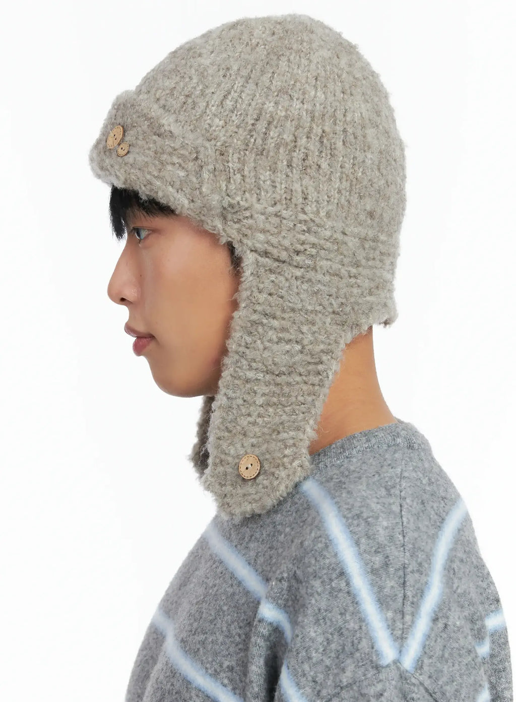 Button Boucle Ohrenschutz Mütze IN518