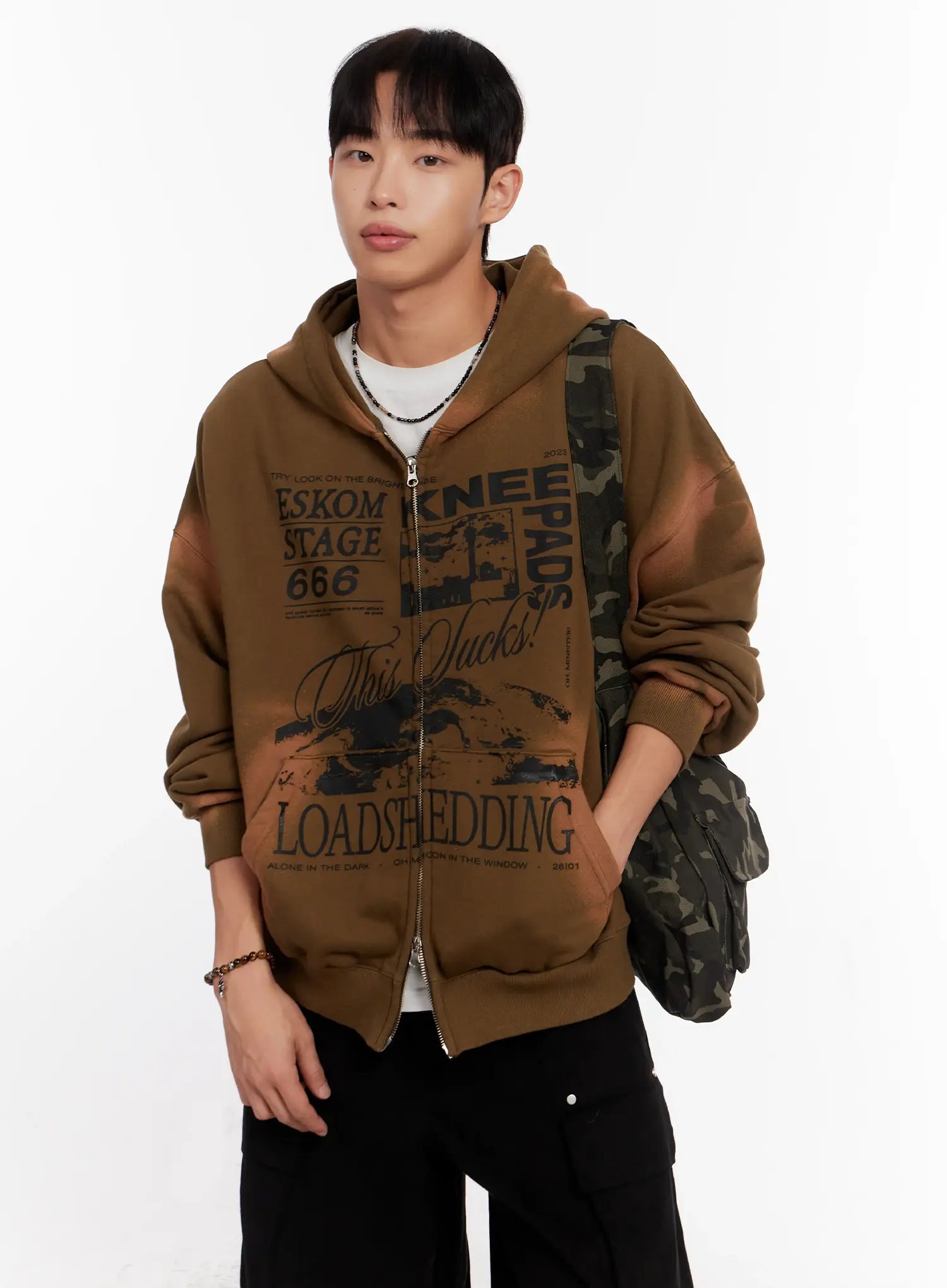 Camo Schultertasche mit Utility-Taschen IO 528