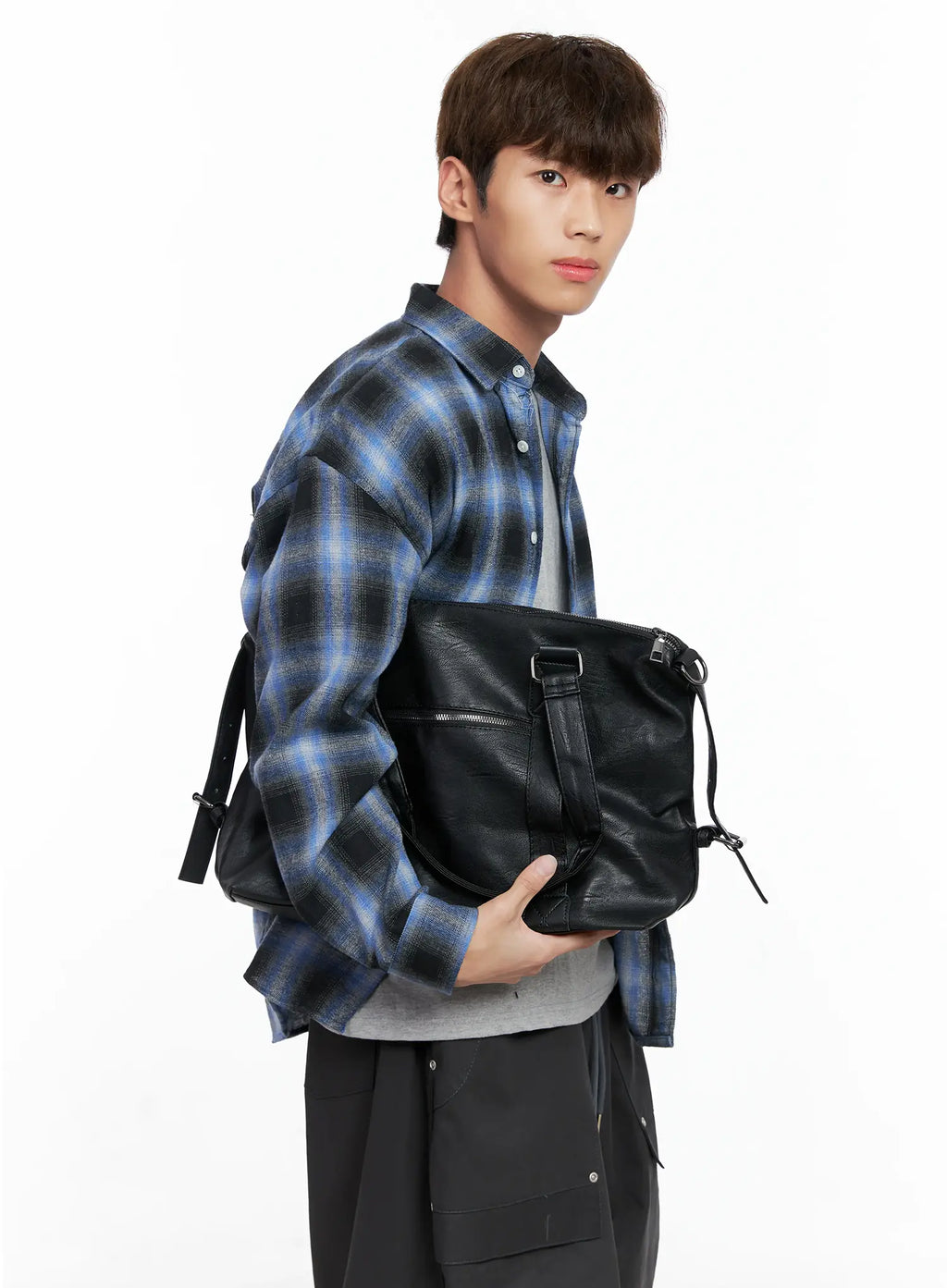 Faux-Leder Tote Bag IO506