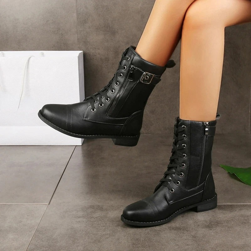 Eugenie | Orthopädische Lederstiefeletten