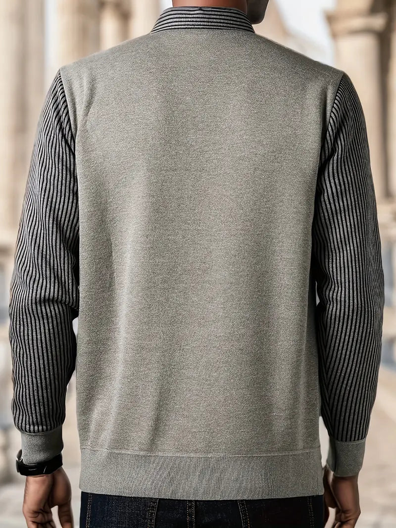 Leroy - Lässiger Pullover mit langen Ärmeln aus Strick