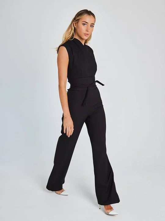 Ärmelloser Overall mit weitem Bein