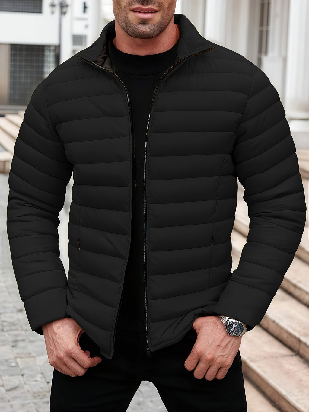 Kristian | Gesteppte Pufferjacke Mit Reißverschluss