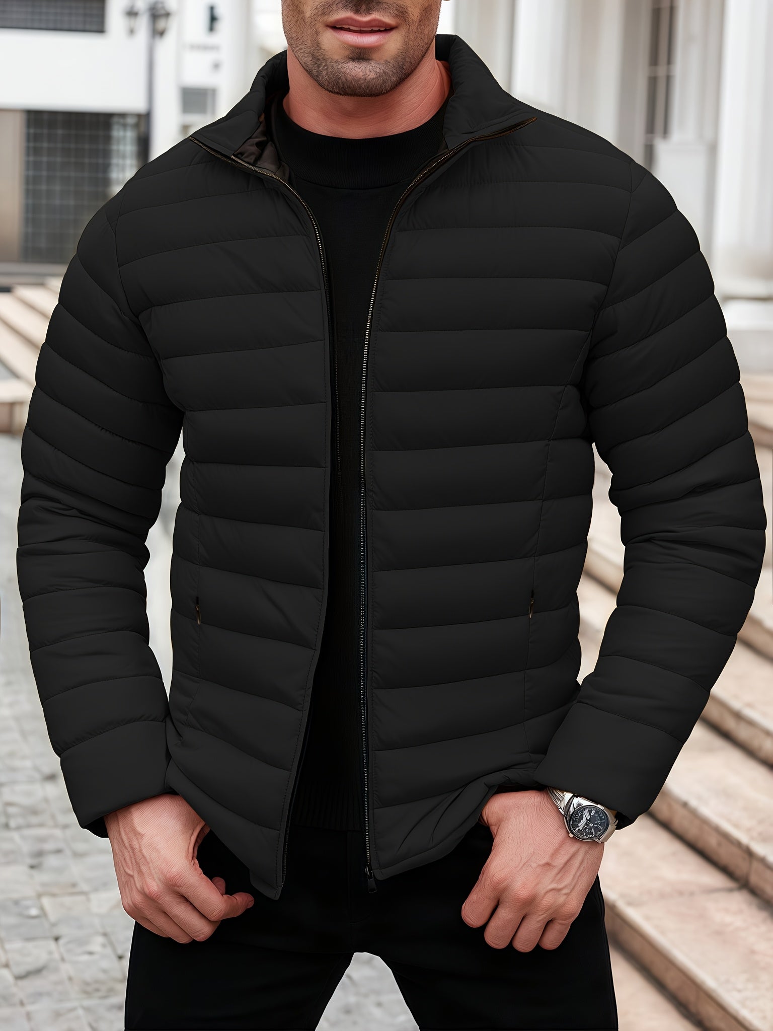 Kristian | Gesteppte Pufferjacke Mit Reißverschluss