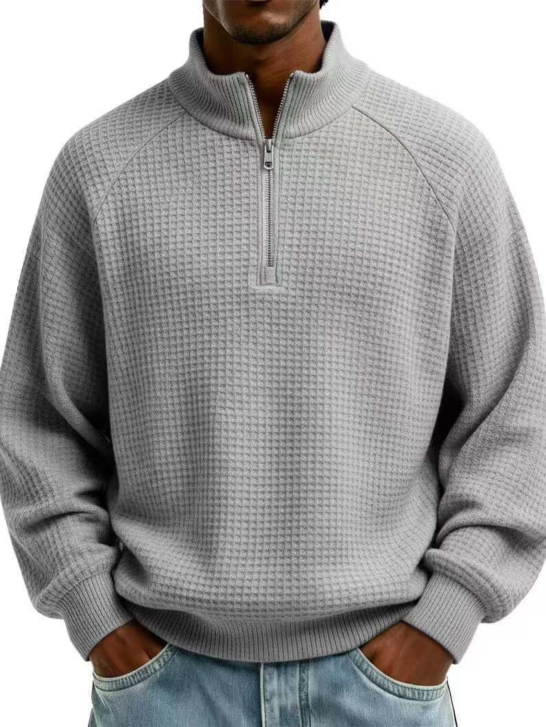 André | Ferran Waffel Quarter-Zip Pullover