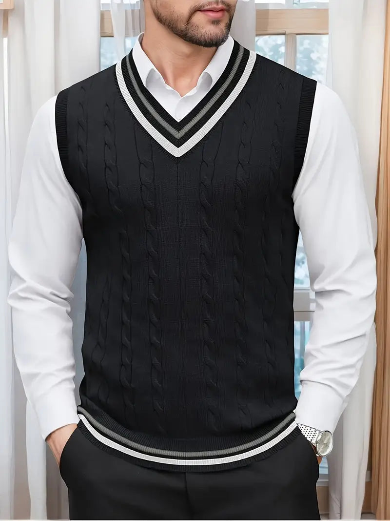Duane | Ärmelloser Strickpullover