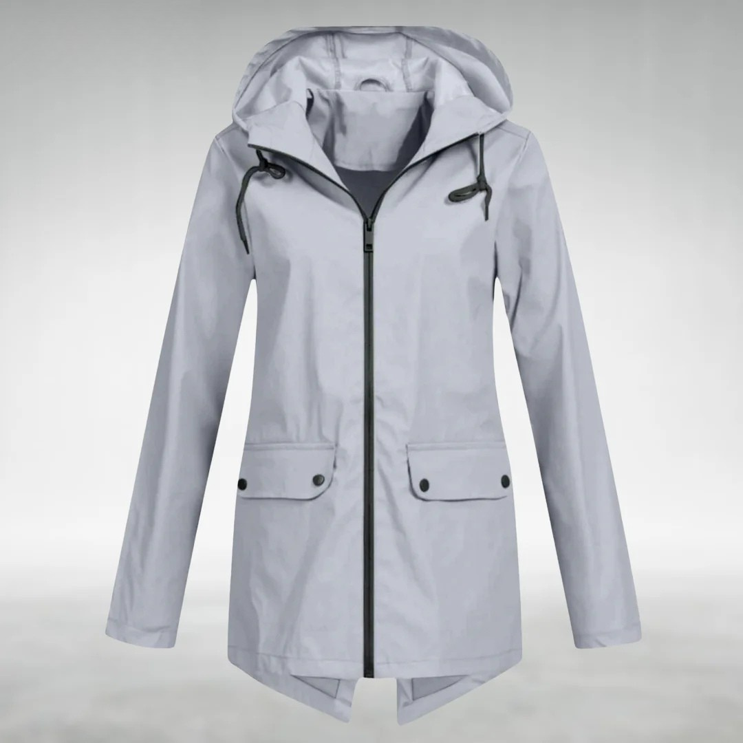 Jalena – Wasserdichte Kapuzenjacke mit Taschen