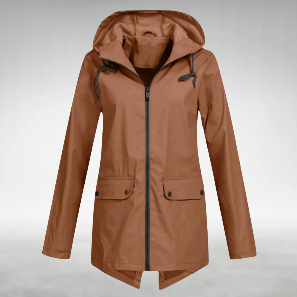 Jalena – Wasserdichte Kapuzenjacke mit Taschen