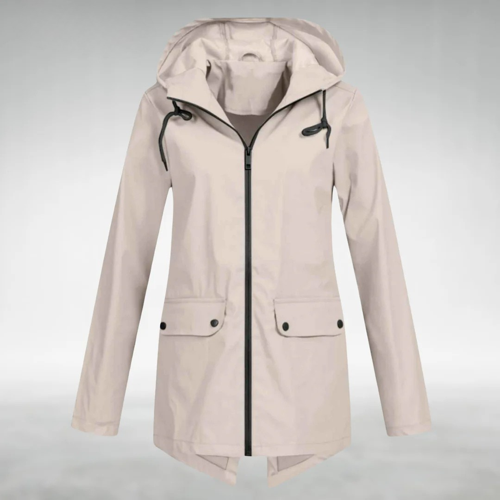 Jalena – Wasserdichte Kapuzenjacke mit Taschen