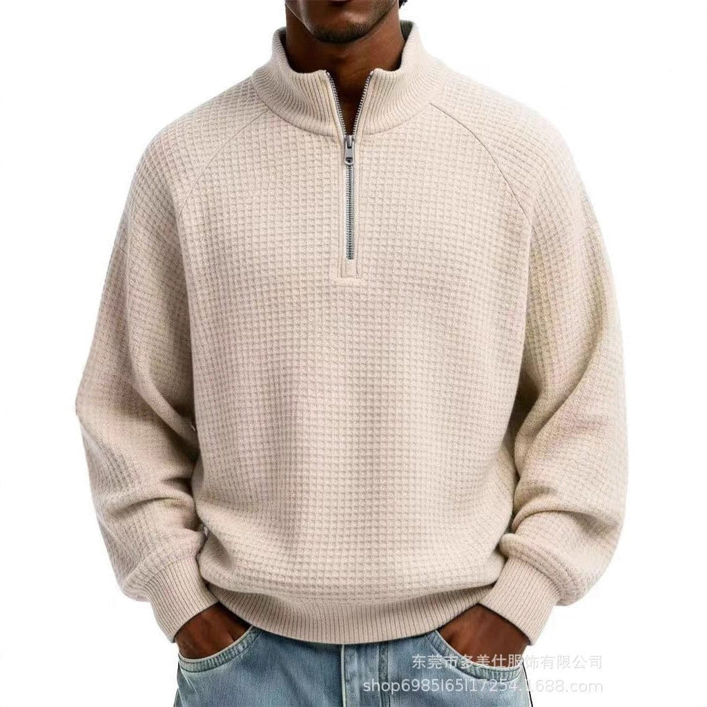 André | Ferran Waffel Quarter-Zip Pullover