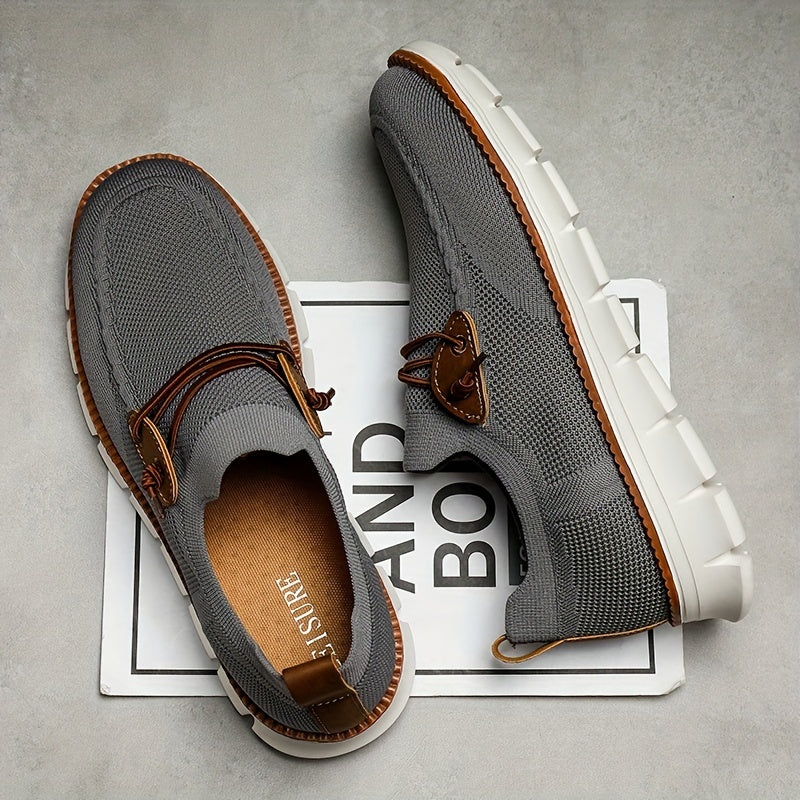 Adam Herren Sneaker – Leicht, Rutschfest, Bequemer Slip-On Sportschuh