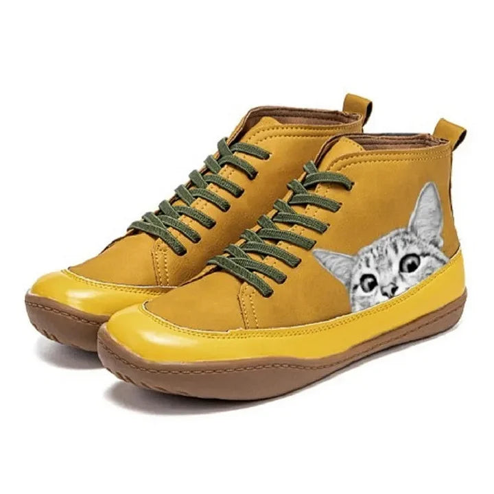 Unisex Schuhe mit Katzenprint