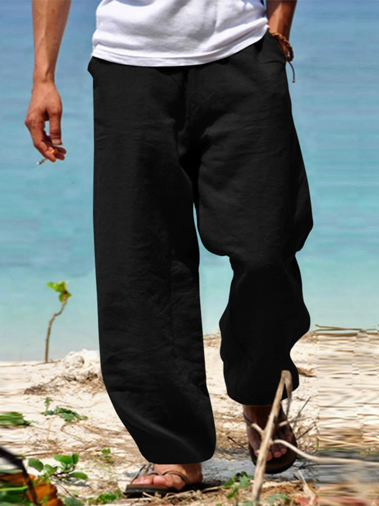Remo | Lockere Baumwoll-Leinenhose