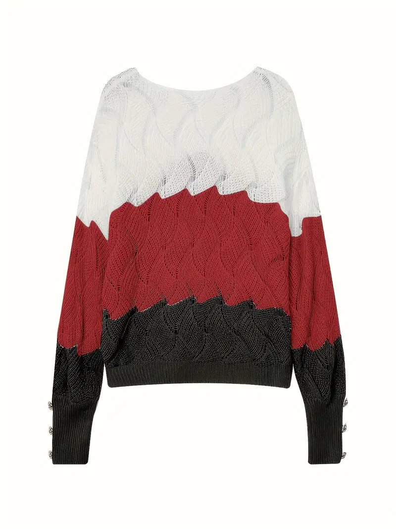 Renilda | Eleganter Strickpullover Mit V-Ausschnitt