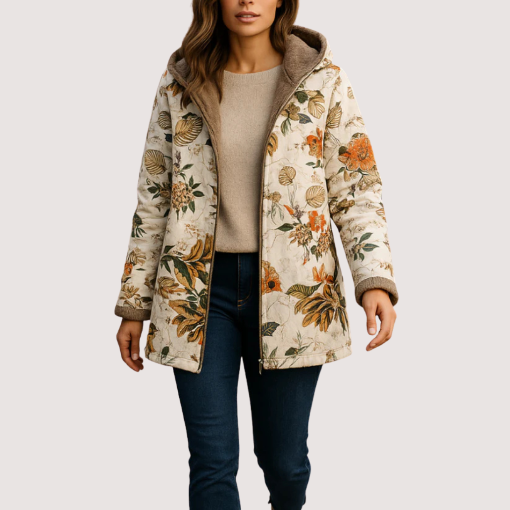 Kamelia | Warme Fleecegefütterte Winterjacke – Bequem & Wetterfest