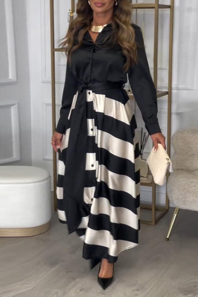 Kenda | Elegantes Streifenkleid