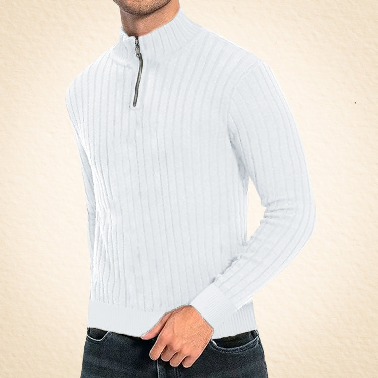 Zacheo – Lässiger Rollkragenpullover Mit Reißverschluss