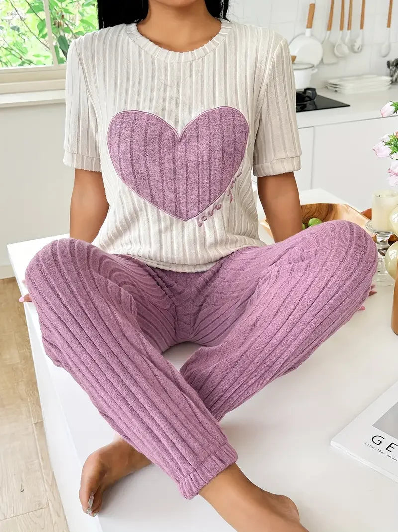 Einsatz Pyjama Amore Aus Rippvelours