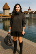 Élvara | Strickkleid & Rollkragenpullover-Set