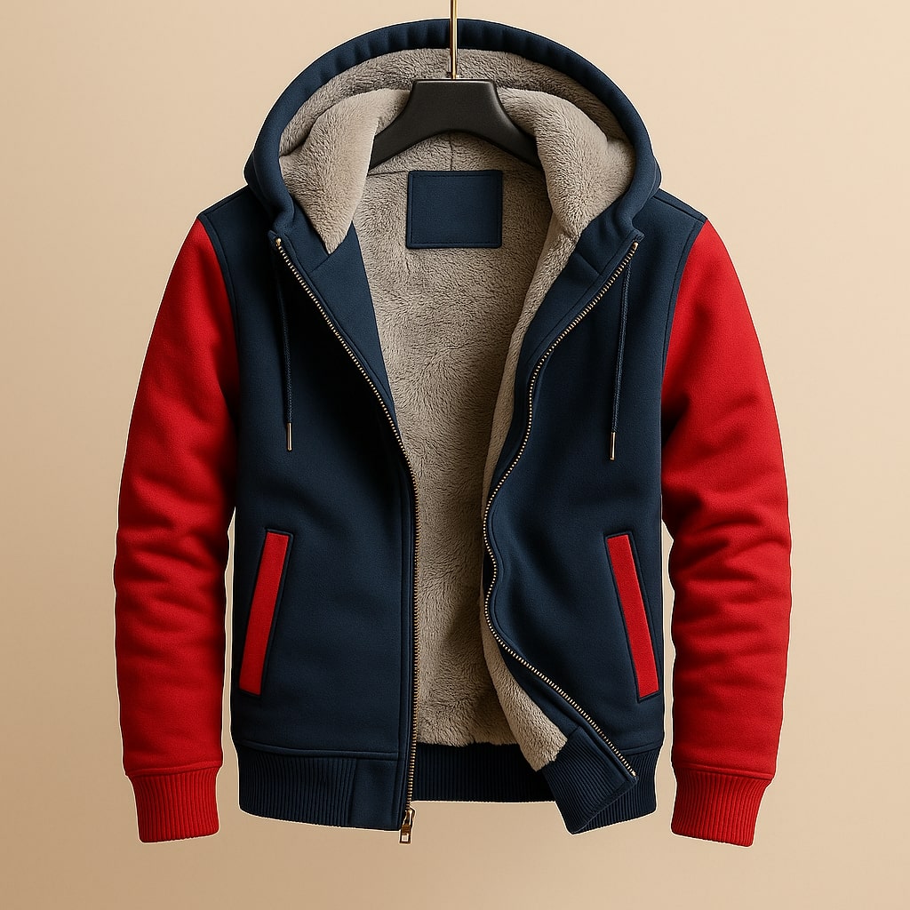 Roque - Strukturierte Jacke mit Kapuze und Reißverschluss