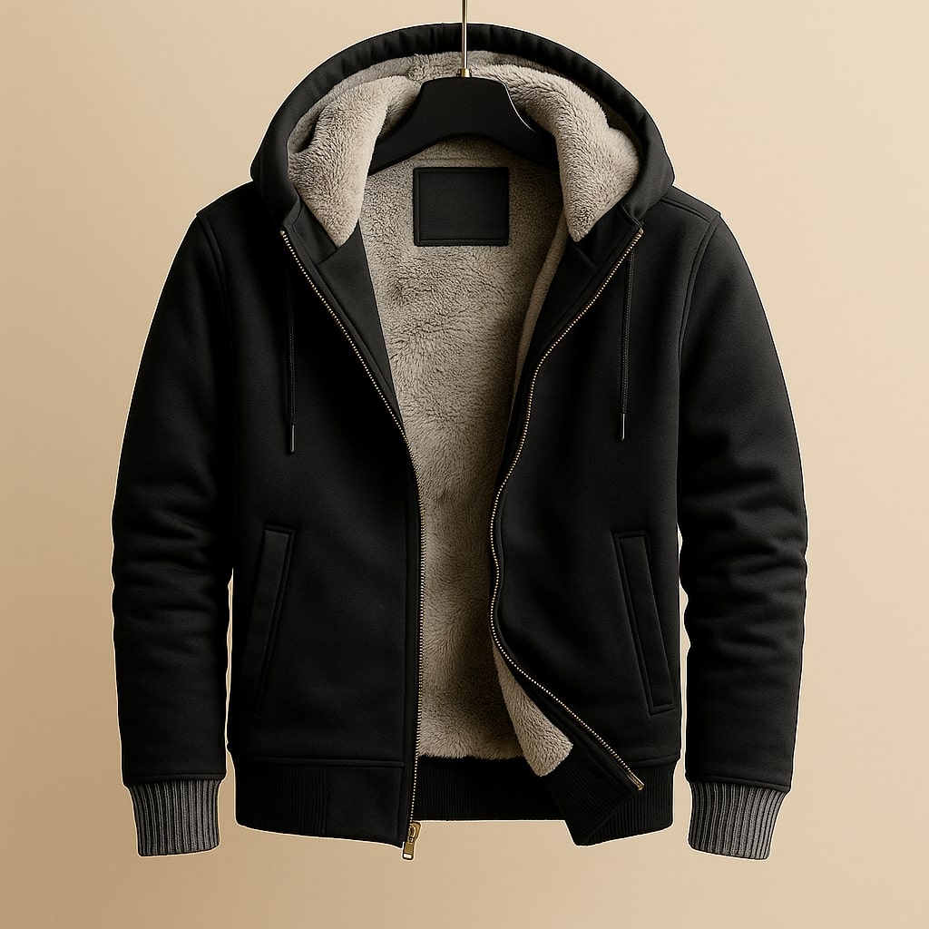 Roque - Strukturierte Jacke mit Kapuze und Reißverschluss