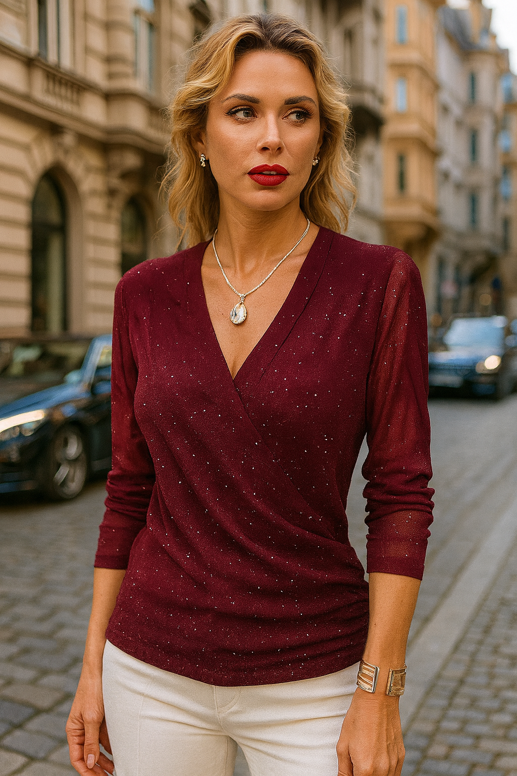 Gigi | Glitzer-Oberteil
