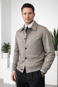 Maßgeschneiderte  |  Herrenjacke Aus Kunstleder