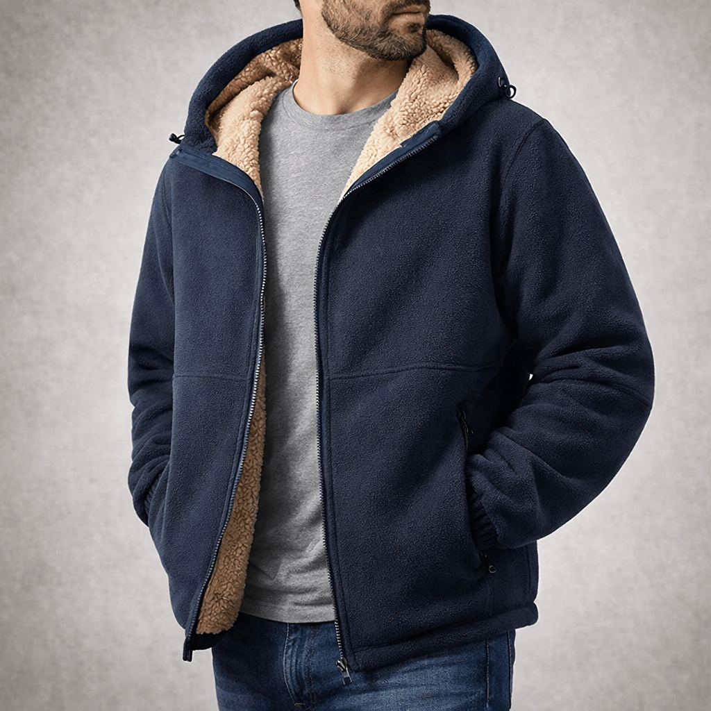 Herren Fleece-Jacke aus Sherpa