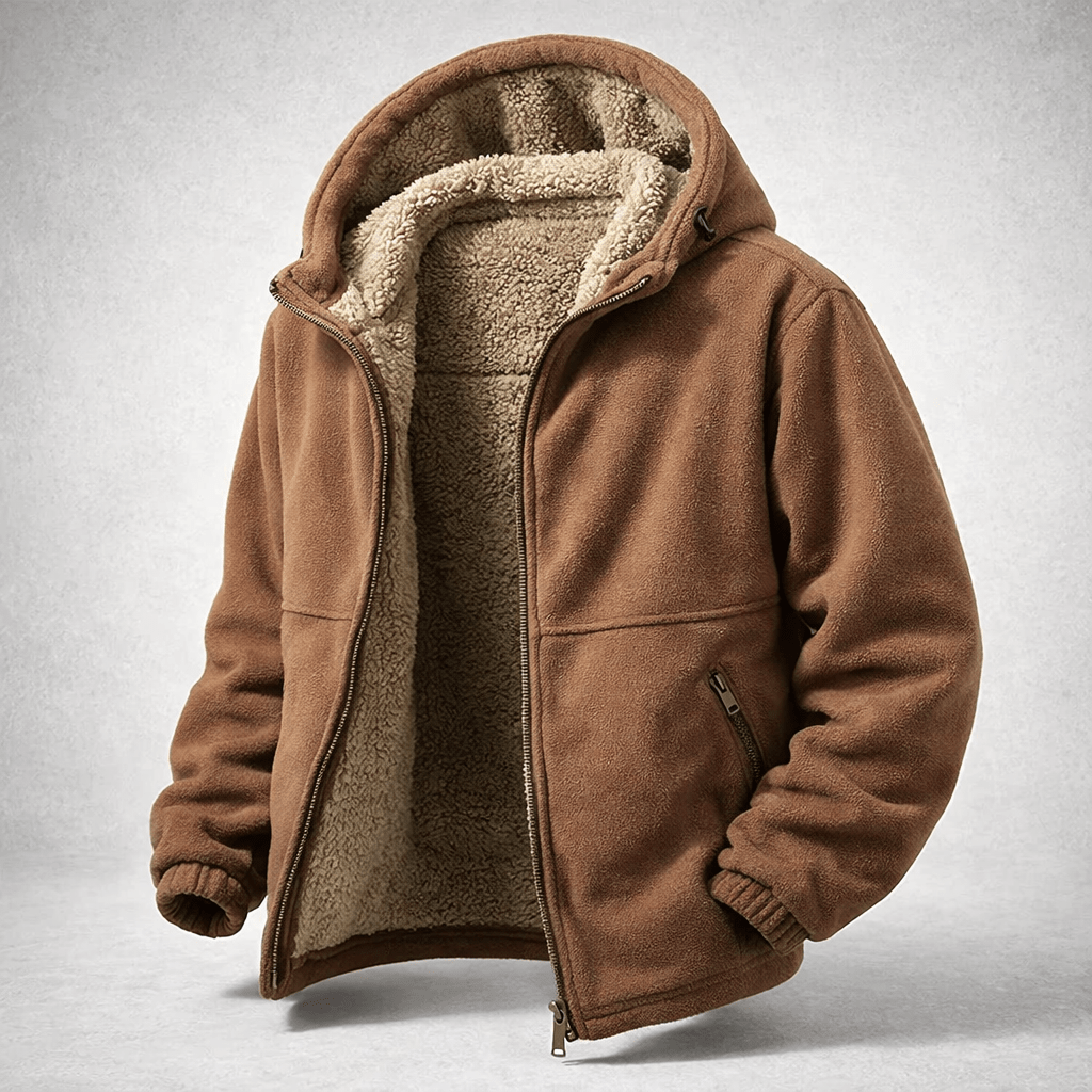 Herren Fleece-Jacke aus Sherpa
