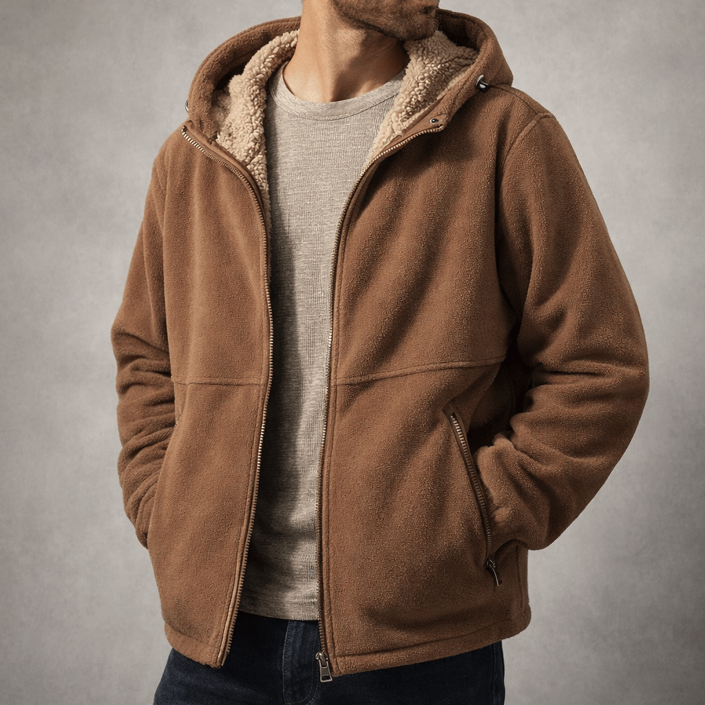Herren Fleece-Jacke aus Sherpa