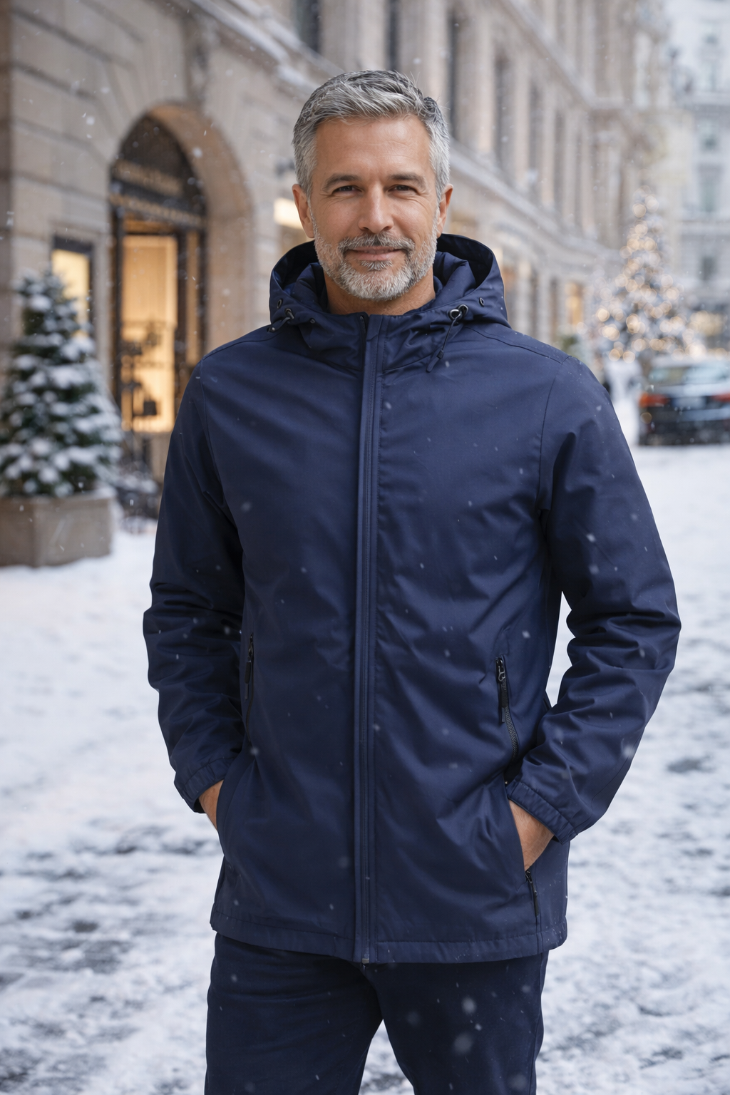 Oleg | Jacke mit Kapuze und langen Ärmeln mit Reißverschluss