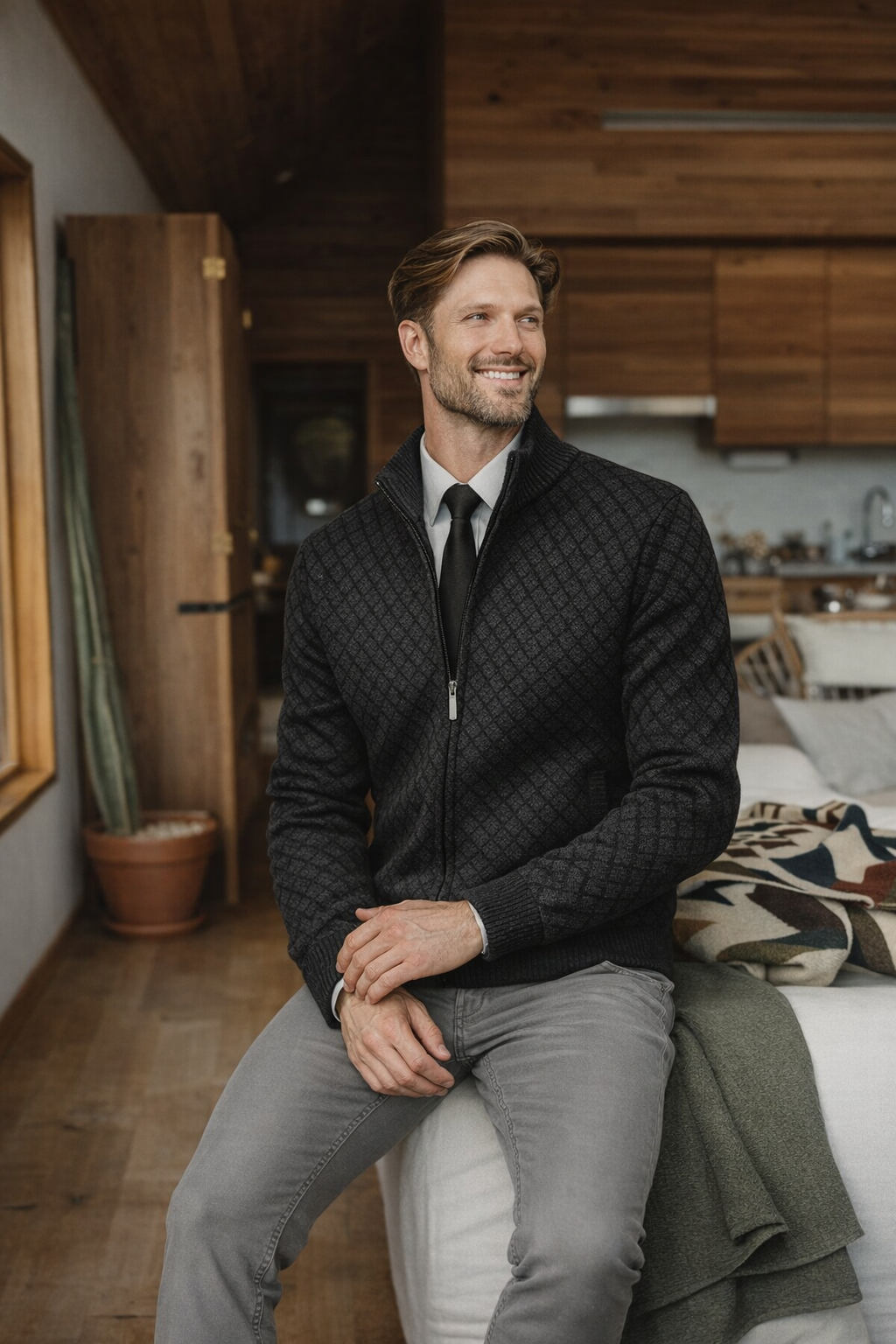 Oliver | Luxuriöser Freizeit-Cardigan